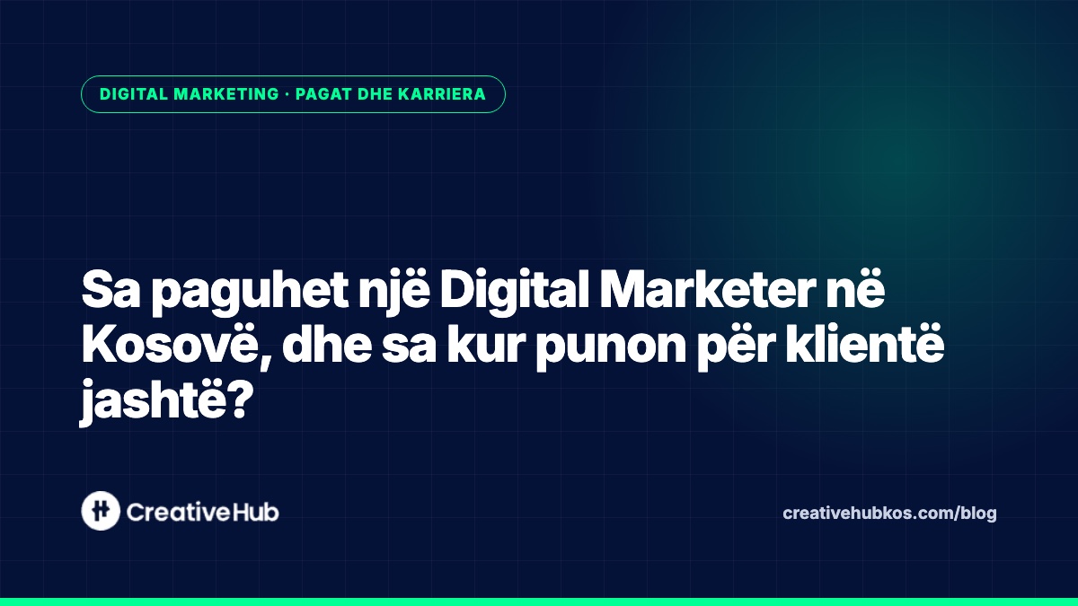 Sa paguhet një Digital Marketer në Kosovë, dhe sa kur punon për klientë jashtë?